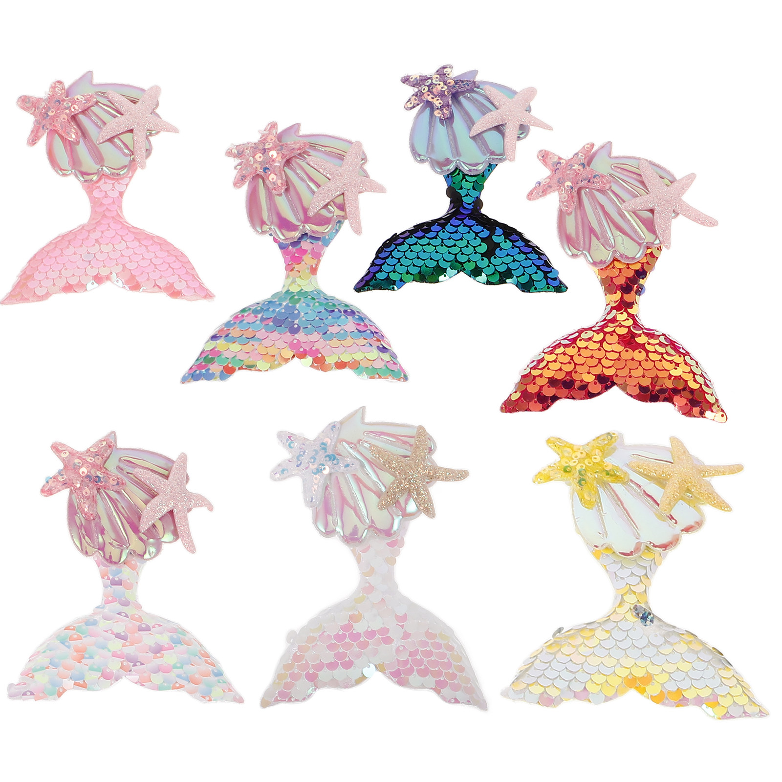 Embellish Craft - 7 buah tempelan kain motif putri