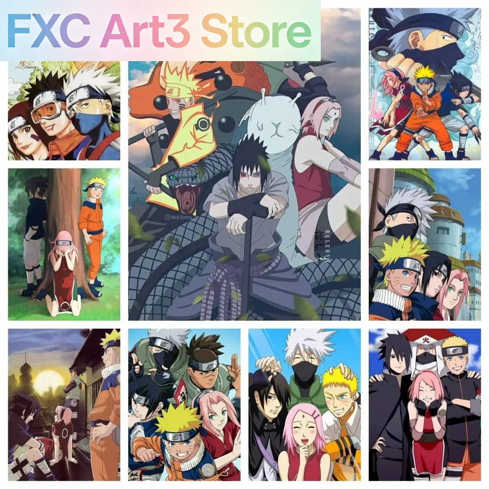 Embroidery Embellishments - Lukisan Berlian Baru Naruto Kelas Tujuh
