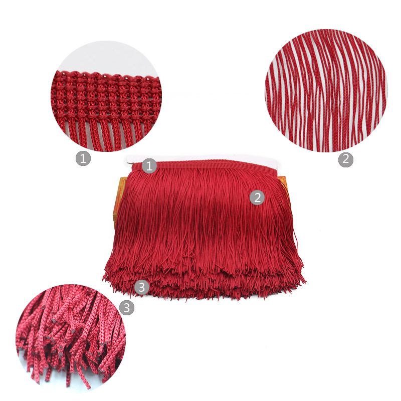 10 Yards 15Cm Panjang Rumbai H - Fringe Ribbon Sewing ulasan dan harga