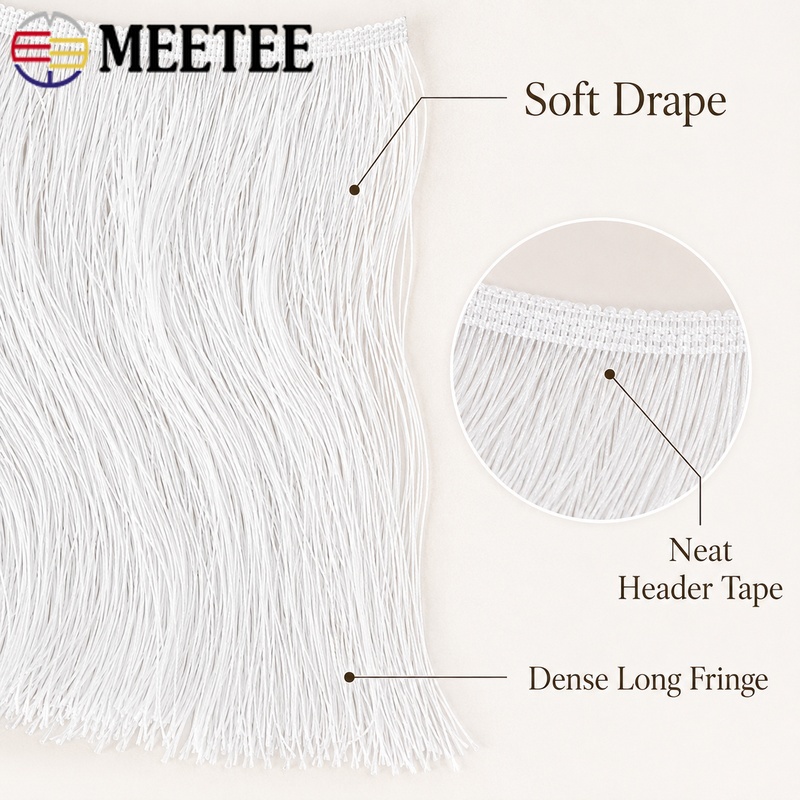 Pita Rumbai Poliester Panjang  - Fringe Ribbon Sewing ulasan dan harga